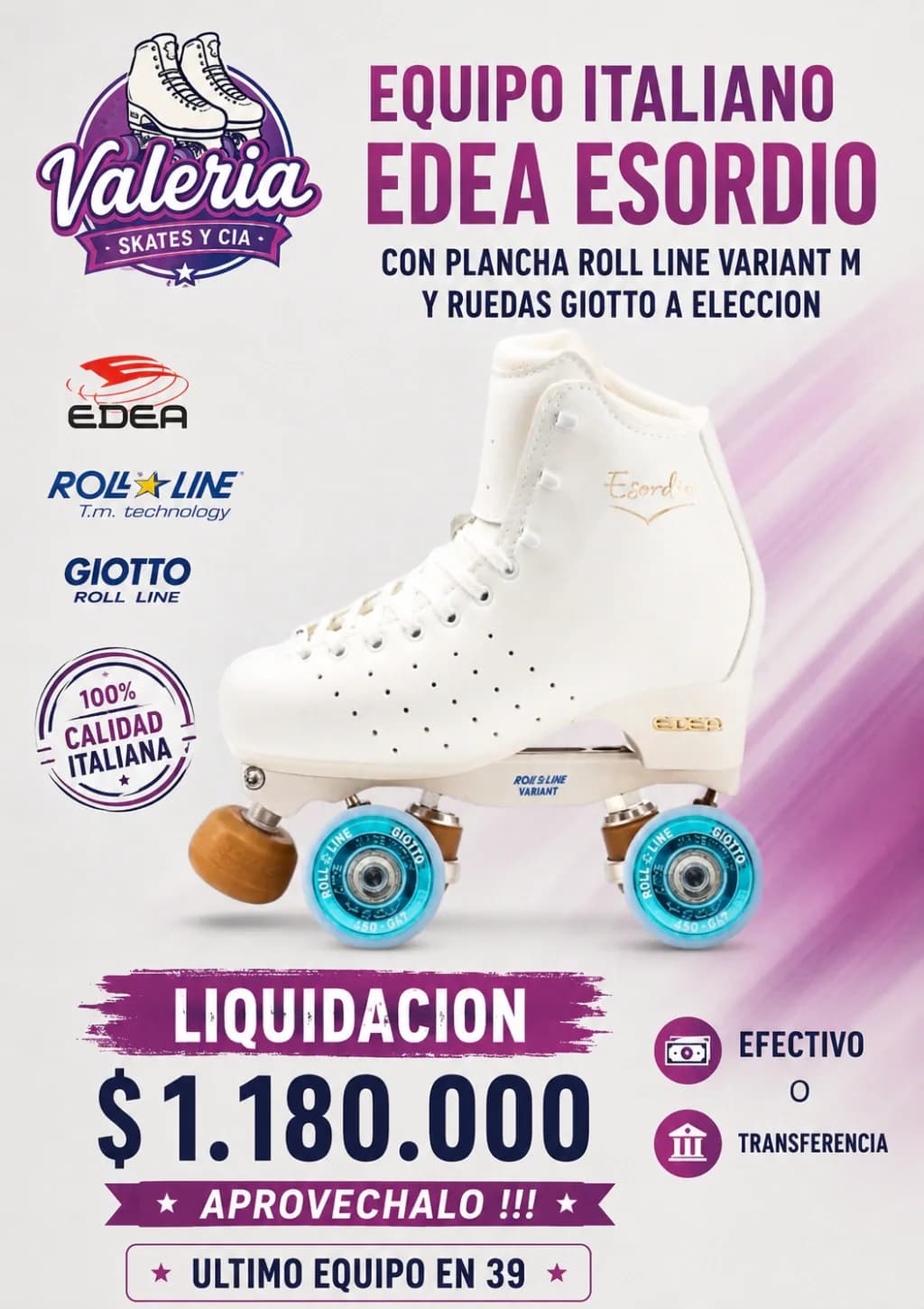 EQUIPO ITALIANO EDEA consultar MAS TALLES DISPONIBLES