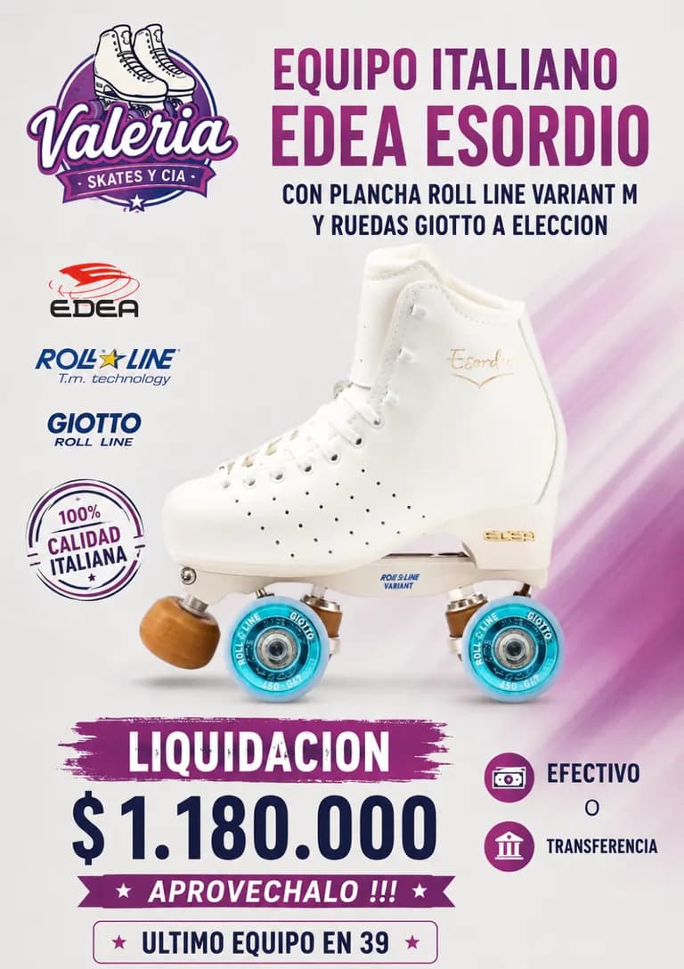 EQUIPO ITALIANO EDEA consultar MAS TALLES DISPONIBLES
