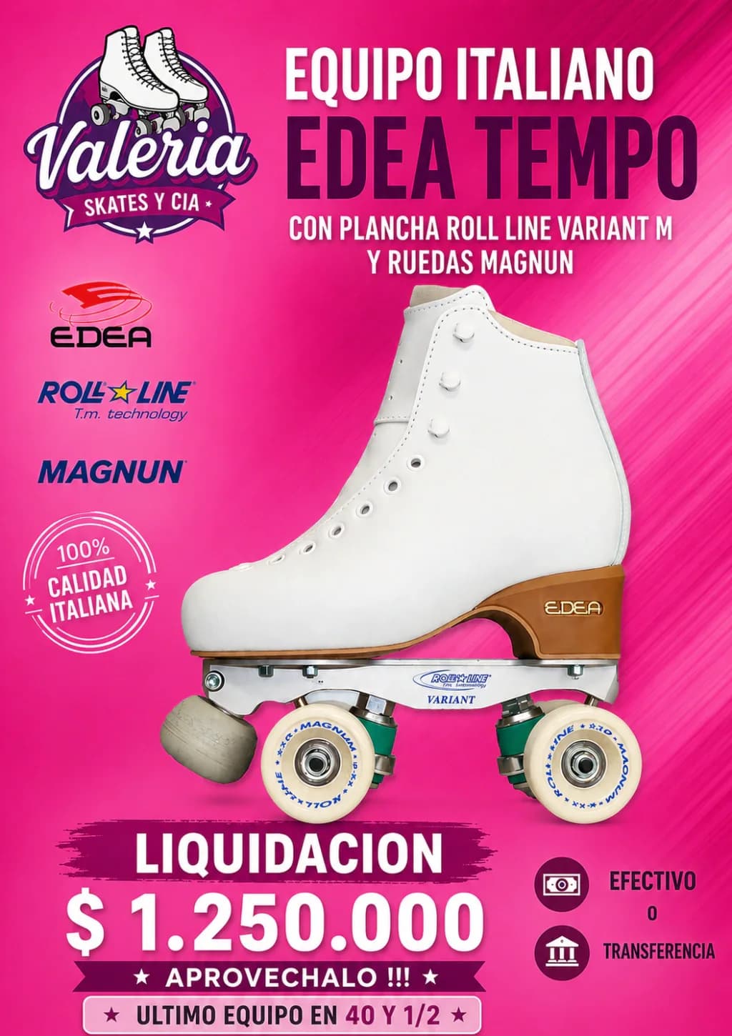 EQUIPO EDEA ITALIANO CONSULTAR X MAS NUMEROS DISPONIBLES